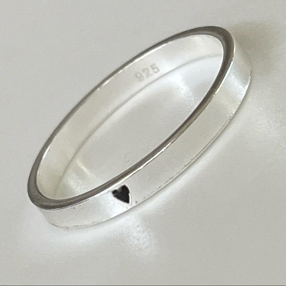 Sterling Silver Stacking Heart Ring - Picture 5 of 12